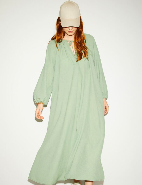 Long-sleeve Maxi Dress - Image 2