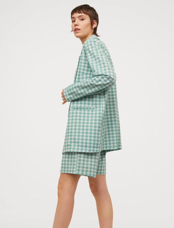 Linen Check Blazer - Image 2