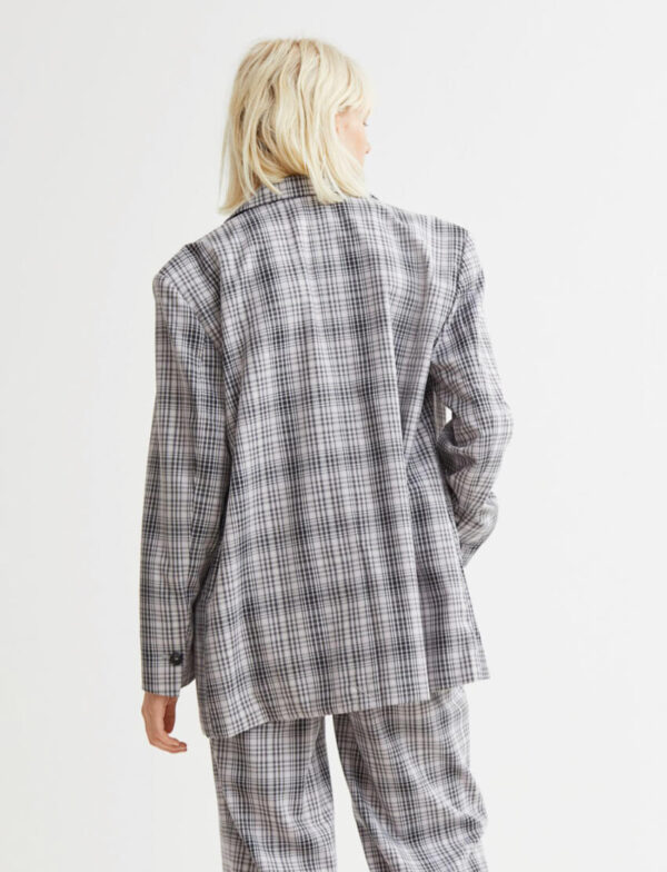 Linen Check Blazer - Image 8