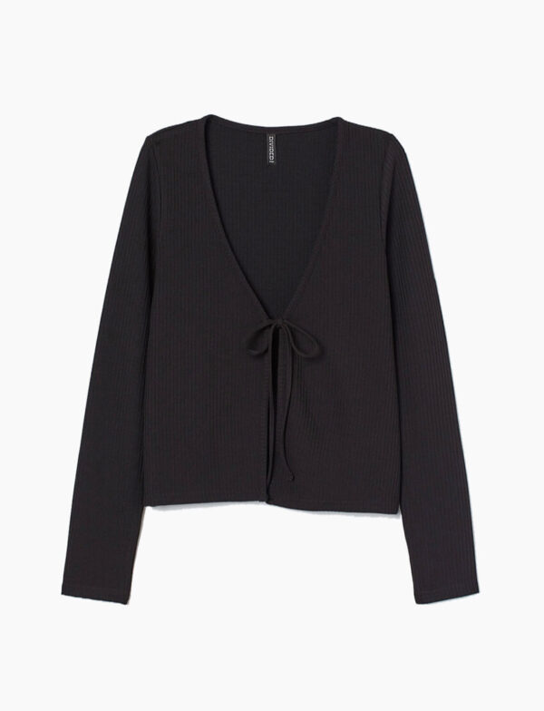 Ribbed Cardigan - Image 7