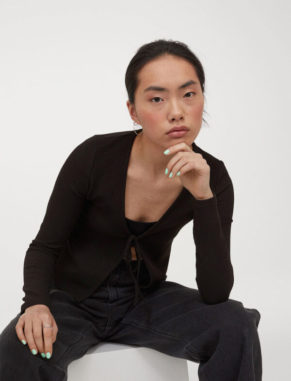 Ribbed Cardigan - Image 6